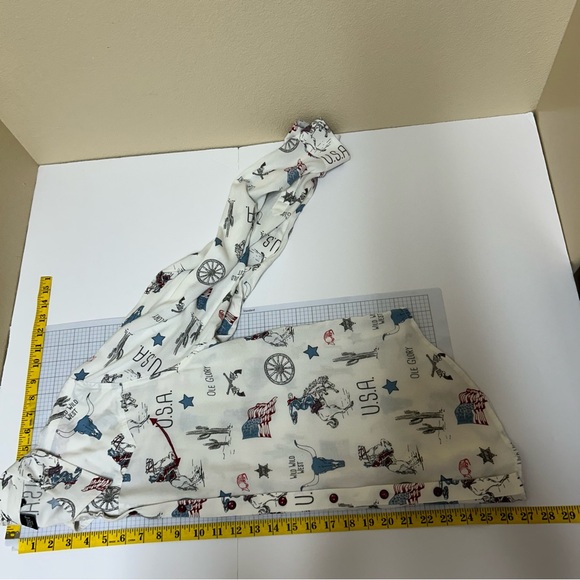 Cruel Shirt Women Medium *no Tag* Bull Western Cowgirl Horse America USA‎ FLAG - Picture 13 of 15